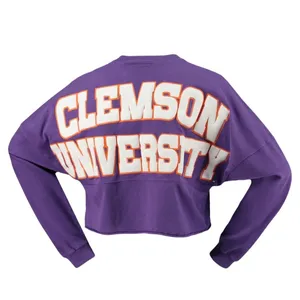 Womens Clemson Tigers Laurels Crop‎ Long Sleeve T-Shirt Spirit Jersey Sz SMALL thumbnail 15