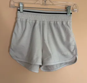 Ardene Light Gray Athletic Shorts with Black Waist Stripe thumbnail 1