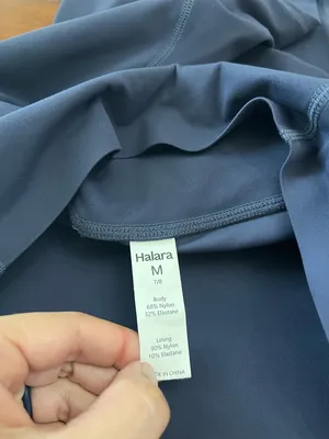 Halara UltraSculpt Mood Indigo Leggings Medium High Waisted Tummy Control thumbnail 4