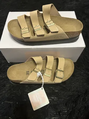 PAPILLIO by BIRKENSTOCK Florida sandcastle leather platform sandals slippers eur 39 new thumbnail 8