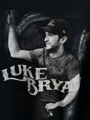 Luke Bryan On Tour Black Off-the-Shoulder Country Music Tee thumbnail 2