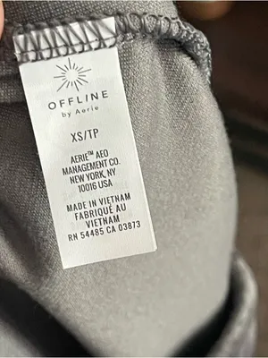 OFFLINE X AERIE | Charcoal Gray Velour Jogger Pants Sz XS thumbnail 8