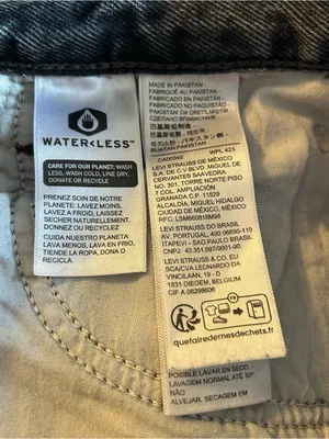 Levi’s ‘94 Baggy faded gray denim wash loose fit slouchy jeans cuffed hem 26 thumbnail 7