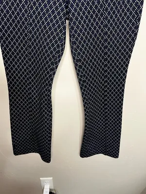 Maeve by Anthropologie The Margot‎ Argyle Kick Flare Crop Pull On Pants thumbnail 6