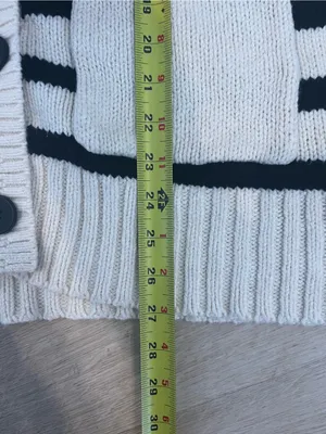 American Eagle Striped Knit Sweater button Cardigan thumbnail 8