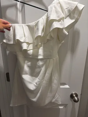 DO+BE One Shoulder white Dress thumbnail 1