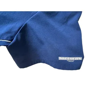 Skechers by Barco Women’s Scrub Top Medium Blue V-Neck Stretch Nursing Uniform thumbnail 6
