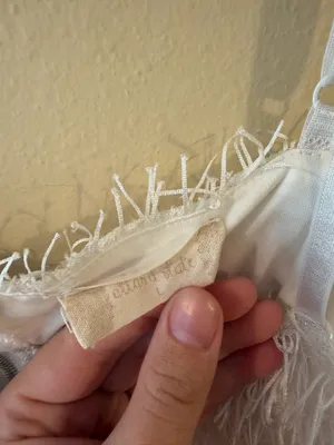 Altar'd State White Fuzzy Feathered Cropped Camisole thumbnail 2