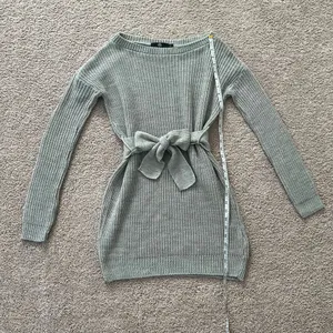 Gray sweater dress thumbnail 3