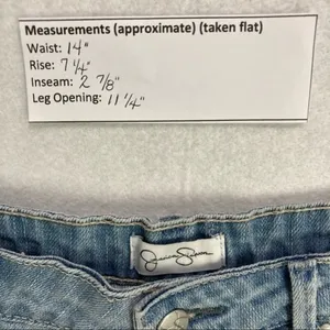 Jessica Simpson Light Wash Denim Cutoff Shorts‎ thumbnail 9