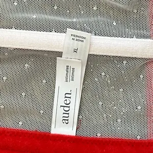 Auden Red & White Lace Underwire Bustier Longline Bra Size‎ XL thumbnail 6