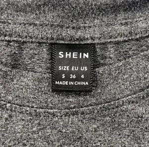🌾 SHEIN Floral Graphic T-Shirt in Charcoal | Women’s Sz Sm thumbnail 5