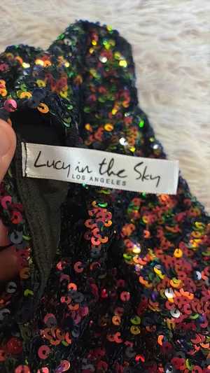 multicolor sequin lucy in the sky dress thumbnail 2