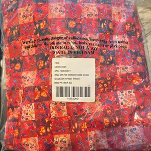 NWT Free People Movement Game Day Printed Pants- Meadow Red Combo thumbnail 7