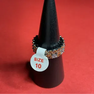 Bomb Party RBP8424 “Paint The Town” Lab Created Topaz on Hematite Sz 10 Ring NWT thumbnail 6