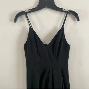 BHLDN Caron Midi Dress Black Size 0 Sleek Formal Cocktail Wedding‎ Guest Chic thumbnail 9