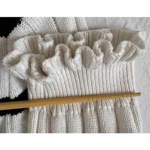 American Living White With‎ Black Stripes Sweater Women's Size Medium Ruffles thumbnail 11