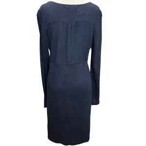 Old Navy Y2K Babydoll‎ Dress Womens L Blue Modal Blend Empire Waist Soft Stretch thumbnail 4