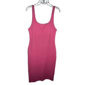 Zara Fitted Midi Dress Size XS‎ Pink Sleeveless Bodycon Fitted Casual Tank Dress thumbnail 3