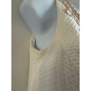 Lilly Pulitzer White Seersucker‎ Gold Soutache V-Neck Shift Dress Size 00 thumbnail 4
