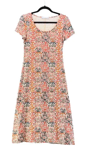 Peruvian Connection Midi Orange‎ Dress thumbnail 1
