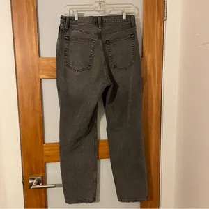 Black Ultra High Rise Ankle Straight Jeans thumbnail 6
