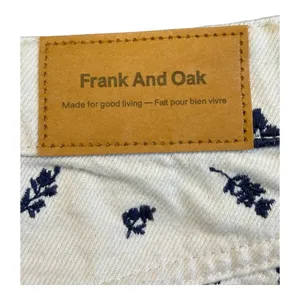 Frank‎ And Oak Linda Balloon Fit Jeans Womens 27 Cream Floral High Rise Tapered thumbnail 6