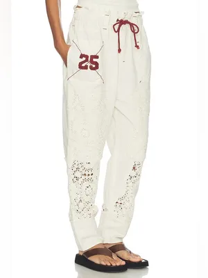 Free People Rockaway Craft Pant in Tofu Ivory Cream NWT thumbnail 2