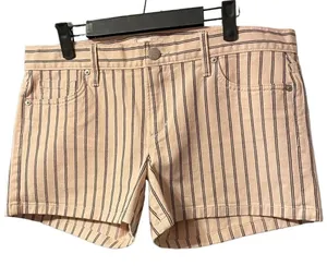 LOFT STRIPED DENIM SHORTS thumbnail 1