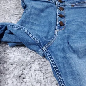 READ Abercrombie High Rise Super Skinny Jeans Size 00 24 x 31 Button Fly Stretch thumbnail 8