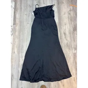 Birdy Grey Jennifer Matte Satin Black Dress, Bridesmaid, Formal, Evening, XL NWT thumbnail 3