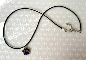 Paw Print Necklace 🐾 Purple thumbnail 3