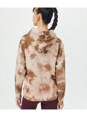 Lululemon All Yours Hoodie Sweatshirt Size 4 Fleece Marmoleado Tie Dye Clay EUC thumbnail 4