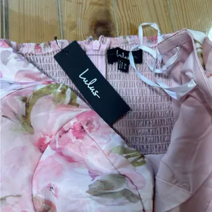 Lulus Pristine Cutie Light Pink Floral Organza Bustier Midi Dress thumbnail 8