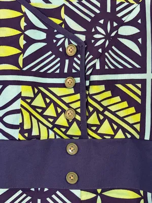 Polynesian Puletasi Blue Green for Women. Measurements in description thumbnail 5