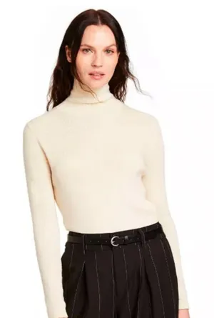 NILI LOTAN x TARGET Back Button Turtlenck Sweater in Ivory‎ thumbnail 1