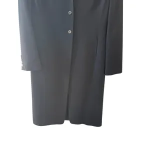 Lauren Ralph Lauren‎ Black Wool Blend 3-Button Longline Blazer Coat 4 Old Money thumbnail 3