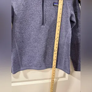 Patagonia Better Sweater 1/4 Zip Pullover Women’ Small Lupine Purple Blue Fleece thumbnail 7