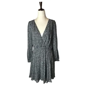 Maeve Anthropologie Black And White Leopard Print Carolyn Mini‎ Dress Size S thumbnail 3