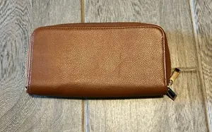 A New Day brown double zip wallet thumbnail 1