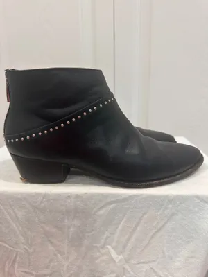 Thursday Boot Co. Downtown Black Studded Leather Ankle Booties Size 8.5 thumbnail 2