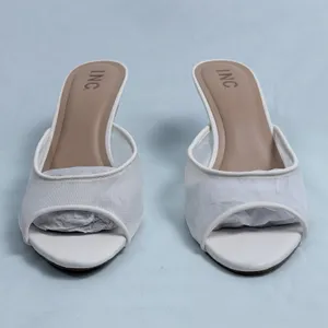 I.N.C International Concept Size-9.5 M Womens Alissaaf White Dress‎ Heel Sandal thumbnail 5