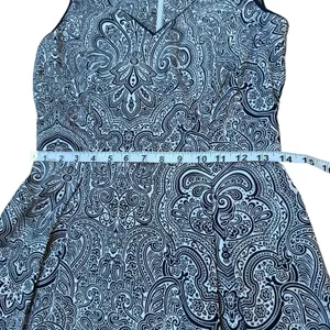 Paisley‎ Print Sleeveless V Neck Dress 90s inspired Girly Romantic Size 0 thumbnail 9