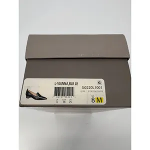 Franco Sarto Vianna Loafer Pump Womens 8 Black Leather Pointed Toe Block Heel thumbnail 8