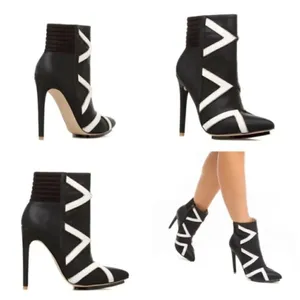 NWB Gwen Stefani Booties Boots Black Size 7 thumbnail 2