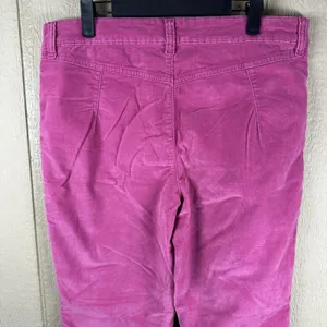 Free People High Time Velvet Kick Flare Pants Womens Size 14 Pink Patch Pockets thumbnail 4