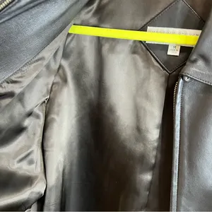 Valerie Stevens New Zealand lambskin zip up long jacket thumbnail 6
