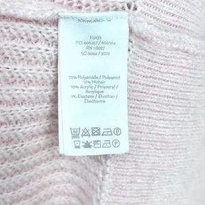 Boden Francesca Sweater Women's L Balloon Sleeve Rib Knit Mohair Knit Pink Large thumbnail 9
