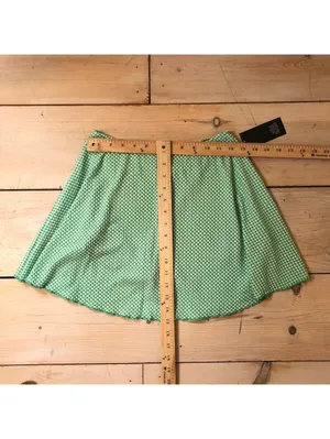 Wild Fable NWT Women's Mid-Rise Green Gingham Skort Size XS thumbnail 9