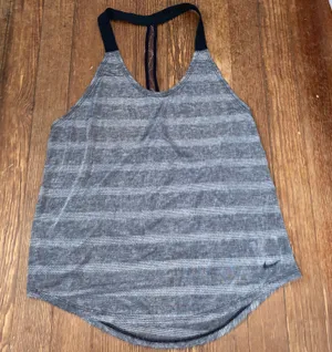 Nike Dri-fit Halter Workout Tank Gray thumbnail 1